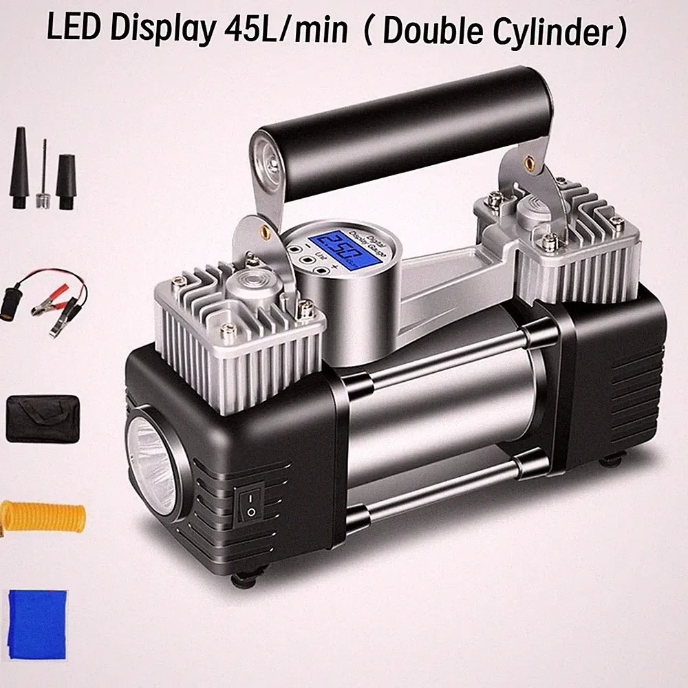 12V Auto Portable Air Compressor Car Tire Inflator Electric Pump Heavy Duty NEW