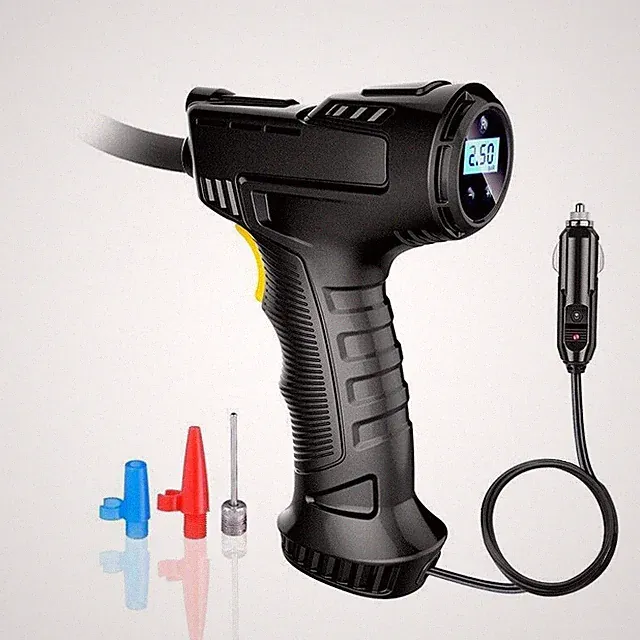 Air Compressor Car Tire Inflator Electric Pump Auto 12V Fits Car Moto Bike Tires