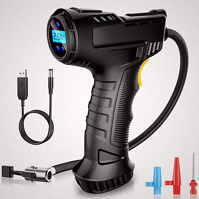 Cordless Tire Inflator Portable Air Compressor with Digital Pressure Gauge, 150P