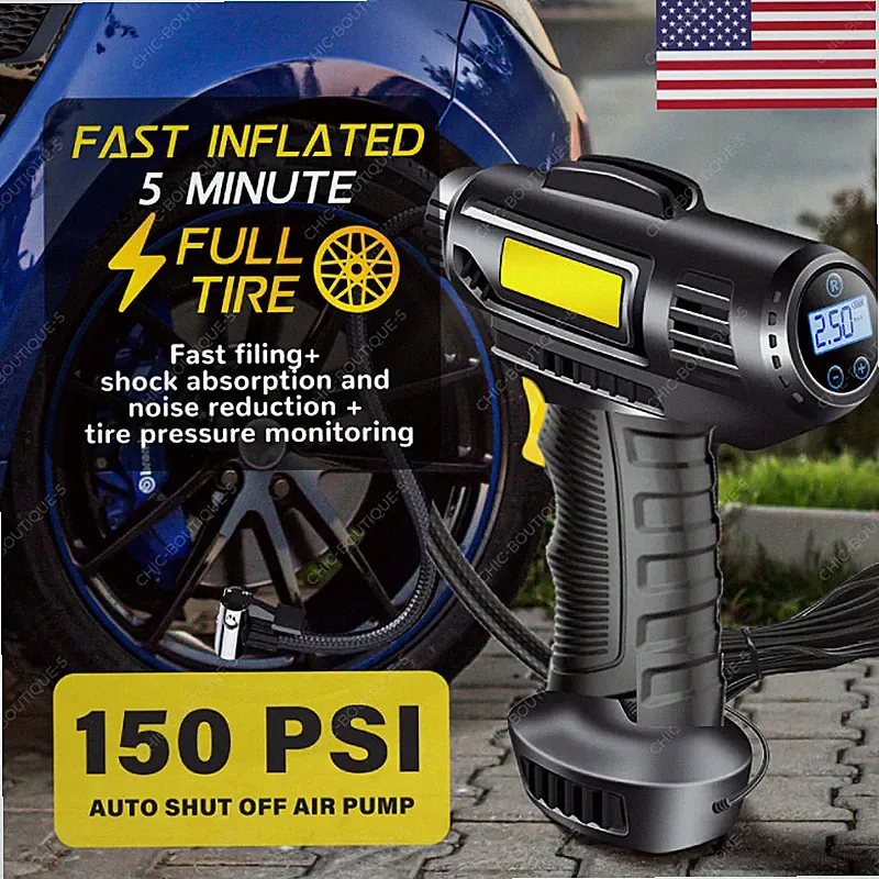 FAST Cordless Electric Car Tyre Inflator Pump Portable Tire Air Compressor Pump