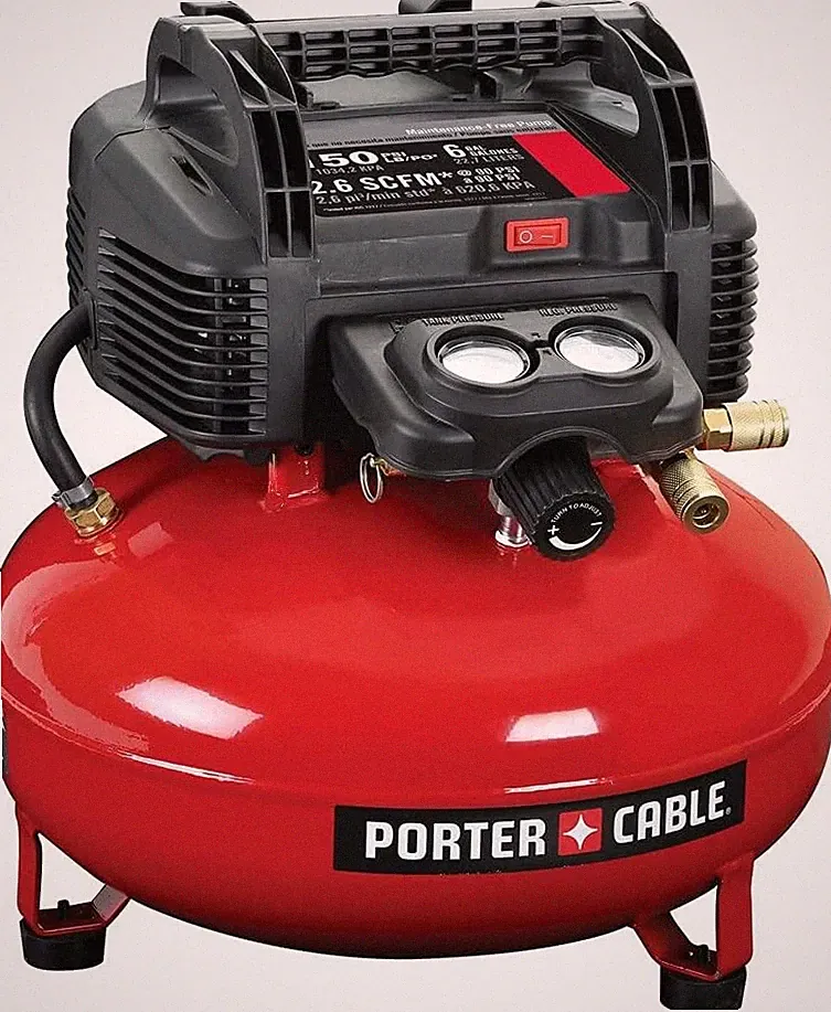 Porter-Cable PXCM2002, 6 Gallon 150 PSI Electric Pancake Air Compressor USA made